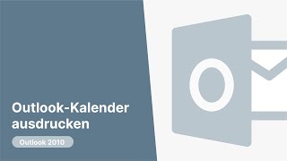 OutlookKalender ausdrucken [upl. by Vidovic605]