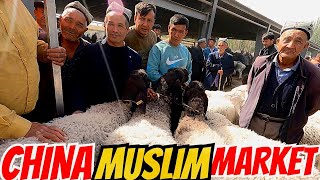 Biggest MUSLIM Rural Market In CHINA [upl. by Ynatirb75]