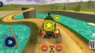 quard bike on impossible track gaming games viralvideo 9911RK [upl. by Mok]