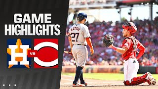 Astros vs Reds Game Highlights 9224  MLB Highlights [upl. by Corie561]