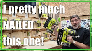 RYOBI Nailers and Staplers  UNBOXING and DEMONSTRATION  202112 [upl. by Orest]