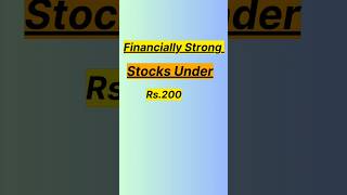 fundamentally strong stocks for long term Under RS200✅shorts share ytshorts [upl. by Asaph]