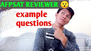 AFPSAT REVIEWER Sample questions sa afpsat [upl. by Coshow12]