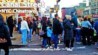 Chinatowns Bustling Canal Street  NYC  4K Walking Tour [upl. by Musser620]