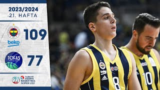 Fenerbahçe Beko 10977 TOFAŞ  Türkiye Sigorta Basketbol Süper Ligi  202324 [upl. by Markman7]