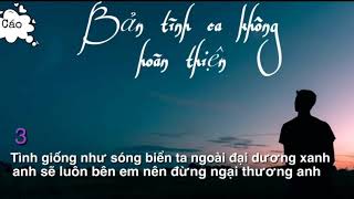 Karaoke  BẢN TÌNH CA KHÔNG HOÀN THIỆN  Beat [upl. by Wing]