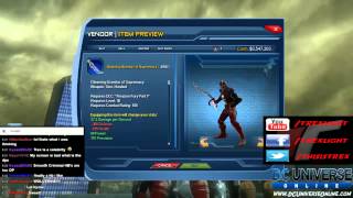 DCUO Test Server  DLC10 T6 Weapons Styles [upl. by Bultman]