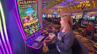 I Hit BIG on the First Slot Machine I Played Today [upl. by Aicena416]