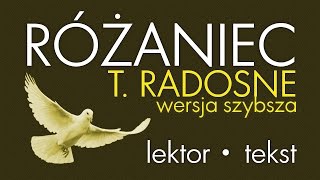 Różaniec  Tajemnice RADOSNE  wersja SZYBSZA [upl. by Dwayne729]