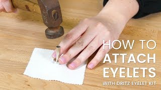 How to Use Eyelets with Dritz Eyelet Kit [upl. by Belanger782]