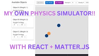 Building an Interactive Physics Playground with React and Matterjs [upl. by Ettegirb]