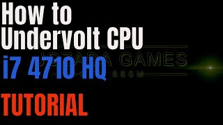 How to UNDERVOLT your Laptop CPU  i74710HQ  Tutorial [upl. by Lauryn256]