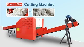 Cutting Plastic Film for Recycling with Soft Material Shredder Machine [upl. by Eisteb]