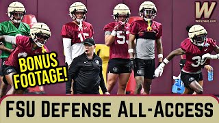 FSU Football  Florida State Spring Practice BONUS FOOTAGE Defense AllAccess  Warchant TV FSU [upl. by Ylellan]