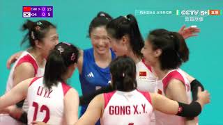 Womens Volleyball Qualifying China vs South Korea  Asian Games 2022 [upl. by Novel]