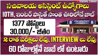 ఈ జాబ్స్ అస్సలు వదలకండి  APTS Government jobs 2024  MTS Assistant Jobs  NVS Government jobs [upl. by Tybi886]