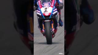 Toprak turns a stoppie into a neat wobble at Catalunya 👀 Happy StoppieFriday 🔥 CatalanWorldSBK [upl. by Jud]