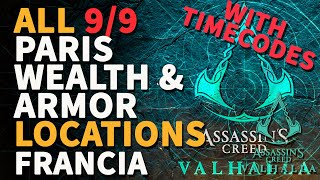 All Paris Wealth Assassins Creed Valhalla Armor Chests amp Ability [upl. by Coheman]