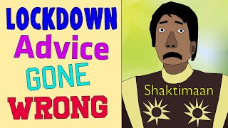 Shaktimaan Lockdown Advice Gone Wrong  lockdown comedy video  Jags Animation [upl. by Asir994]