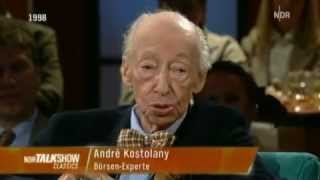 André Kostolany  Der quotNeue Marktquot ist Betrug  Und er hatte Recht  NDR Talkshow 1998 [upl. by Tarfe]