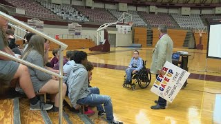 Local CEO13 shared message of encouragement with DobynsBennett students Friday [upl. by Gurevich301]