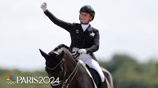 Isabell Werth wins HISTORIC 14th Olympic equestrian medal  Paris Olympics  NBC Sports [upl. by Brodsky]