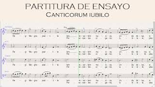 Canticorum iubilo  partitura de ensayo alto [upl. by Eibrik]