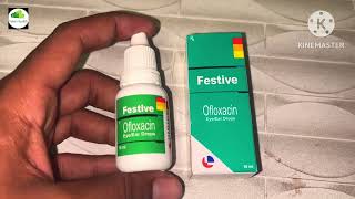 Festive eye  ear drops ofloxacin [upl. by Refotsirhc983]