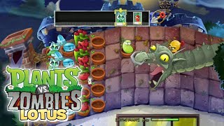 Plants vs Zombies LOTUS  vs Dr Zomboss  Android Gameplay [upl. by Beatrisa]