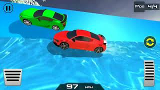 Frozen Water Slide Car Race  Aqua Park Adventure Unity Game Source Code unity unity3d unitydev [upl. by Cowan]