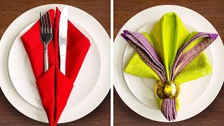 31 FESTIVE NAPKIN FOLD IDEAS [upl. by Brecher]