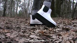 My new leather white Ugg Neumel Platform Chelsea boots preview 👢 [upl. by Pamella256]