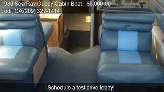 1986 Sea Ray Cuddy Cabin Boat for sale in Lodi CA 95240 at [upl. by Udell]