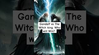 Gandalf vs Witch King  Who Will Win lordoftherings fantasyworld [upl. by Bray]