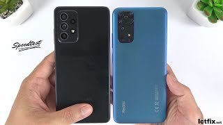 Xiaomi Redmi Note 11s vs Samsung Galaxy A52s  Video test Display Speedtest Camera Comparison [upl. by Lem287]