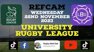 Leeds Uni v Leeds Beckett Uni  Full Match  RefCam [upl. by Rehpotsirhc]