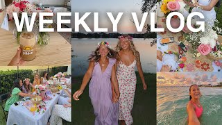 weekly vlog garden party beach sunset a few days with me [upl. by Jackqueline]