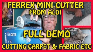 Ferrex Mini Cutter From Aldi Full Demo cutting various materials£1299 [upl. by Lowson188]