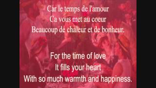 Le Temps de lAmour  Françoise Hardy lyrics and translation [upl. by Lamaaj]