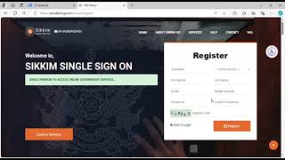 Sikkim Government one portal Overview  Apply ECertificate and Other Government services [upl. by Edina]