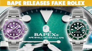 BAPEX FAKE ROLEX SUBMARINER  Blatant Hulk Copy From Bape [upl. by Florio975]