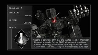 Armored Core For Answer  Malzel Opening [upl. by Onilecram613]