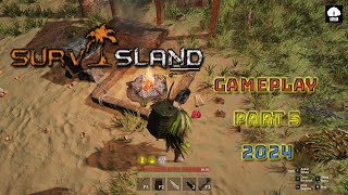 Survisland gameplay part 5  crafting and hunting with bow and arrow and more [upl. by Mariken]