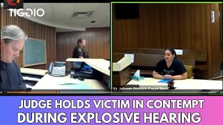 Judge Middleton Holds Victim In Contempt During Explosive Hearing With After Defendant Testimony [upl. by Esnohpla]