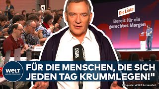 LINKE Wahl einer neuen Spitze bei Parteitag in Halle quotAlle Kraft auf einen Punkt setzenquot [upl. by Airad]