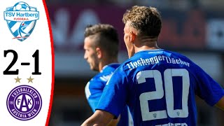 TSV Hartberg vs Austria Wien 21  All Goals and Extended Highlights [upl. by Alcus]