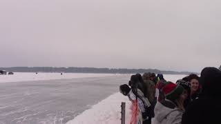 171 mph  Chetek Winterfest snowmobile drag races [upl. by Acinelav]