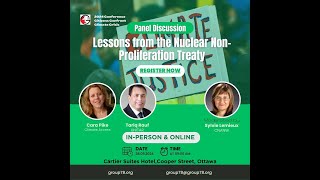 2024 Conference Lessons from the Nuclear Non Proliferation Treaty Panel [upl. by Naynek440]