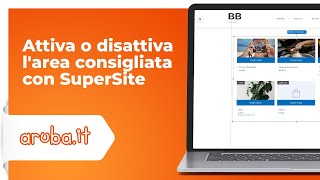 Attiva o disattiva larea consigliata con SuperSite [upl. by Annaeel]