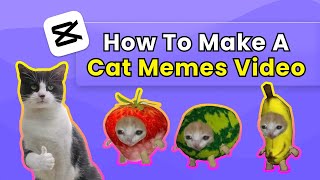 How To Make a Cat Meme Video using CapCut 2024  Cat Meme Edition  Quick Tutorial [upl. by Aerdnat]